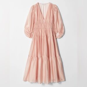 & Other Stories Tiered Midi Dress